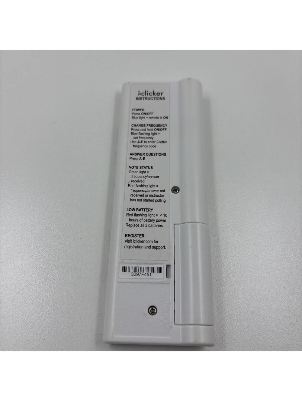 iClicker 1st Edition/Generation Student Remote Control Classroom Response System - Picture 4 of 5